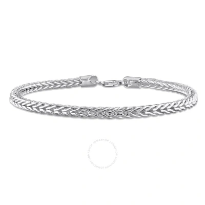 Amour Foxtail Chain Bracelet In Sterling Silver In White