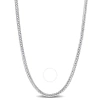 AMOUR AMOUR FOXTAIL CHAIN NECKLACE IN STERLING SILVER