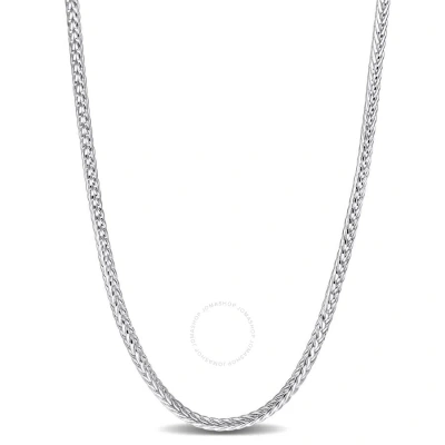 Amour Foxtail Chain Necklace In Sterling Silver In Metallic