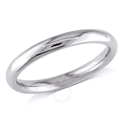 Amour Ladies 10kw Comfort-fit Wedding Band 2.5mm (size 4-8) In Metallic