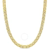 AMOUR AMOUR MEN'S 20 INCH MARINER LINK CHAIN NECKLACE IN 10K YELLOW GOLD (7 MM)