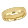 AMOUR AMOUR MEN'S 5.5MM FINISH COMFORT FIT WEDDING BAND IN 14K YELLOW GOLD