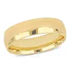 AMOUR AMOUR MEN'S 6MM FINISH WEDDING BAND IN 14K YELLOW GOLD