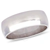 AMOUR AMOUR MEN'S 8MM WEDDING BAND IN 10K WHITE GOLD