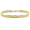 AMOUR AMOUR MEN'S MARINER LINK CHAIN BRACELET IN 10K YELLOW GOLD (7 MM/9 INCH)