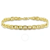 Amour Men's Mariner Link Chain Bracelet In 10k Yellow Gold (7 Mm/9 Inch) In Yellow