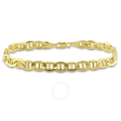 Amour Men's Mariner Link Chain Bracelet In 10k Yellow Gold (7 Mm/9 Inch)