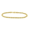 AMOUR AMOUR MEN'S ROPE CHAIN BRACELET IN 10K YELLOW GOLD (4 MM/9 INCH)