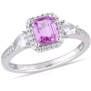 AMOUR AMOUR OCTAGON SHAPE PINK SAPPHIRE