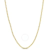 AMOUR AMOUR OVAL BALL CHAIN NECKLACE IN YELLOW PLATED STERLING SILVER