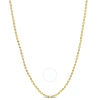 Amour Oval Ball Chain Necklace In Yellow Plated Sterling Silver In Yellow