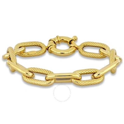 Amour Oval Link Bracelet In 14k Yellow Gold - 7 In.