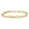 Amour Oval Link Bracelet In 14k Yellow Gold In Yellow
