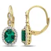 Amour Oval Shape Created Emerald In Yellow