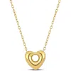 Amour Puff Heart Necklace In 10k Yellow Gold - 18 In In Yellow
