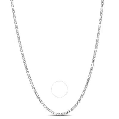 Amour Rolo Chain Necklace In Sterling Silver In Neutral