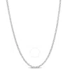 AMOUR AMOUR ROLO CHAIN NECKLACE IN STERLING SILVER