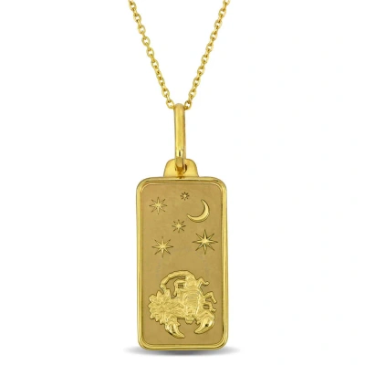 Amour Scorpio Horoscope Necklace In 10k Yellow Gold