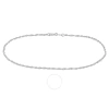 Amour Singapore Chain Bracelet In Platinum In White
