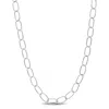 Amour 6.5 Mm Twisted Rolo Chain Necklace In Sterling Silver In White