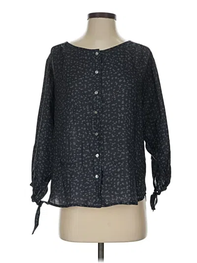 Pre-owned Amour Vert 3/4 Sleeve Blouse In Black