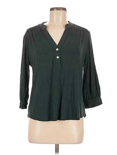 Pre-owned Amour Vert 3/4 Sleeve Blouse In Green