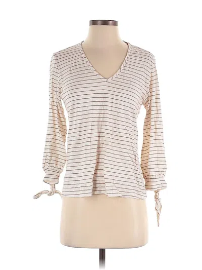 Pre-owned Amour Vert 3/4 Sleeve T-shirt In White