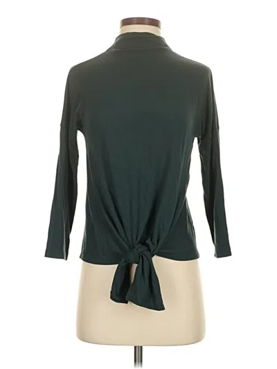 Pre-owned Amour Vert 3/4 Sleeve Top Green Turtleneck Tops