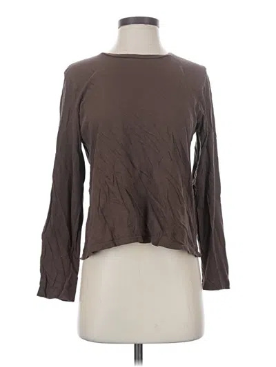 Pre-owned Amour Vert 3/4 Sleeve T-shirt In Brown