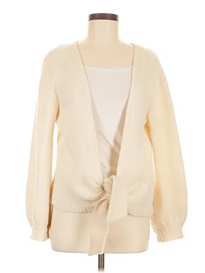 Pre-owned Amour Vert Cardigan Sweater In Ivory