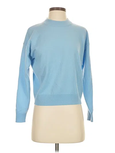 Pre-owned Amour Vert Cashmere Pullover Sweater In Blue