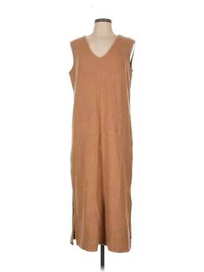 Pre-owned Amour Vert Casual Dress In Brown