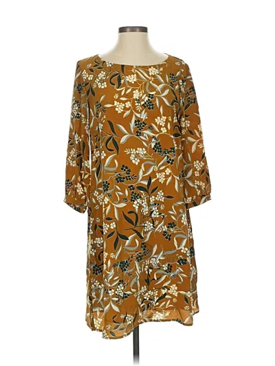 Pre-owned Amour Vert Casual Dress In Brown