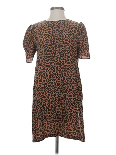 Amour Vert Casual Dress In Brown