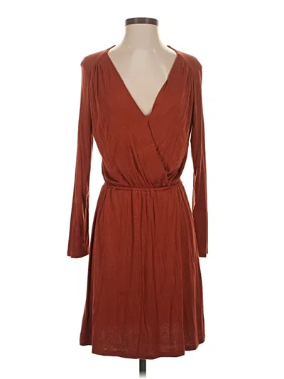 Pre-owned Amour Vert Casual Dress In Brown