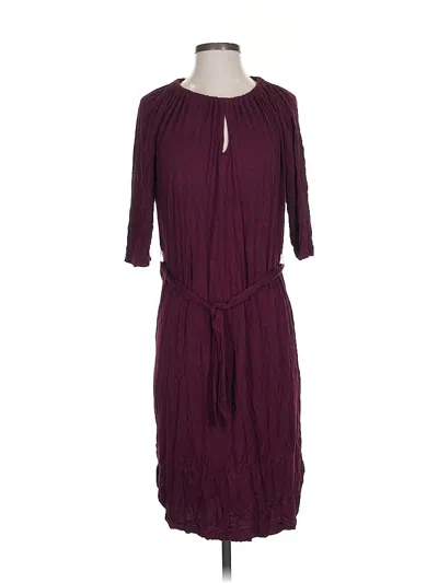 Pre-owned Amour Vert Casual Dress In Burgundy