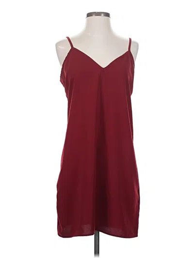 Pre-owned Amour Vert Casual Dress In Burgundy