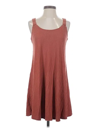 Pre-owned Amour Vert Casual Dress In Burgundy