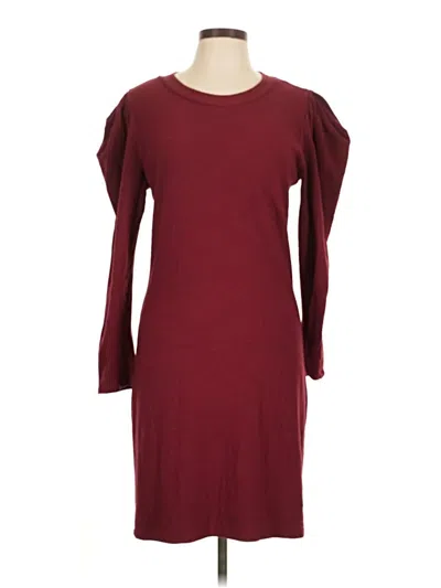 Pre-owned Amour Vert Casual Dress In Burgundy