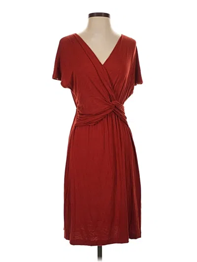 Pre-owned Amour Vert Casual Dress In Burgundy