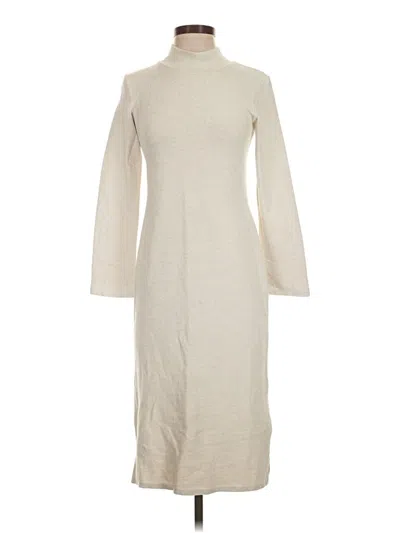 Pre-owned Amour Vert Casual Dress In Ivory