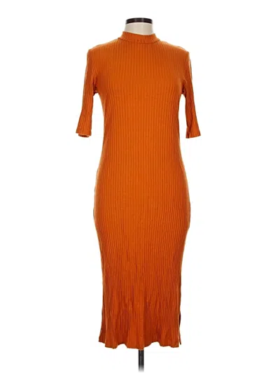 Pre-owned Amour Vert Casual Dress In Orange