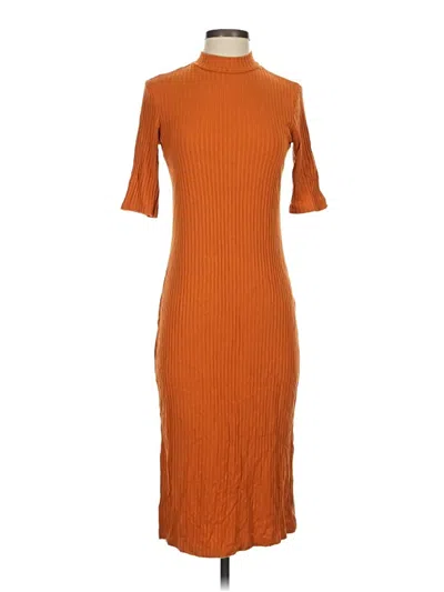 Pre-owned Amour Vert Casual Dress In Orange