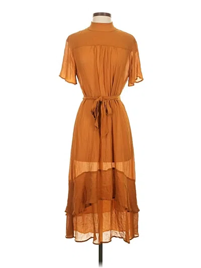 Pre-owned Amour Vert Casual Dress In Orange