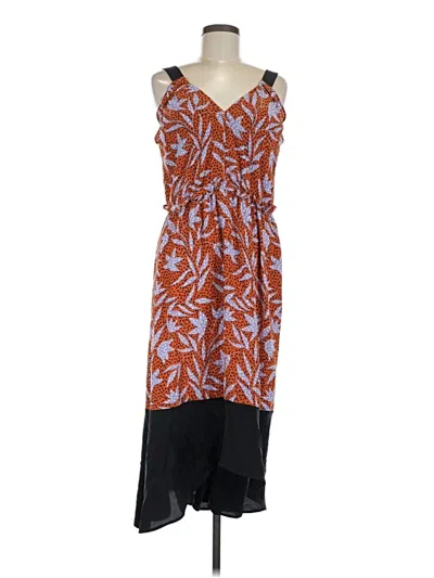 Pre-owned Amour Vert Casual Dress In Orange