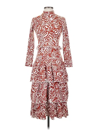 Pre-owned Amour Vert Casual Dress In Red