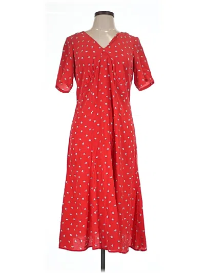 Pre-owned Amour Vert Casual Dress In Red