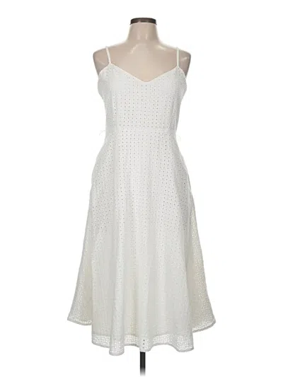 Pre-owned Amour Vert Casual Dress In White
