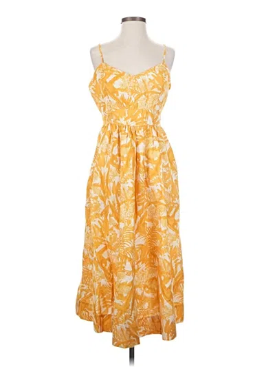 Pre-owned Amour Vert Casual Dress In Yellow