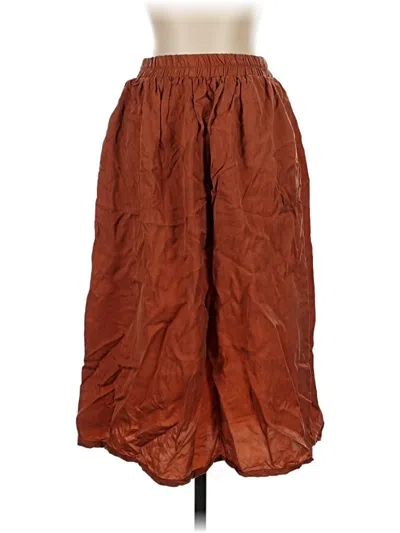 Pre-owned Amour Vert Casual Skirt In Brown